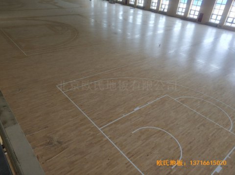 榆林神華煤制油公司籃球館運動木地板